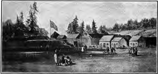 Форт Ванкувер в 1825 году