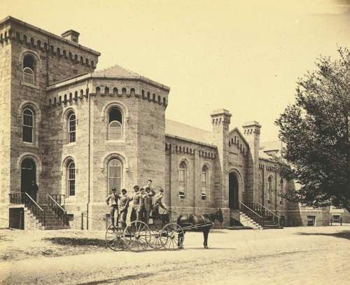 Военная академия в Вест-Пойнте, штат Нью-Йорк. Фотография 1865 года