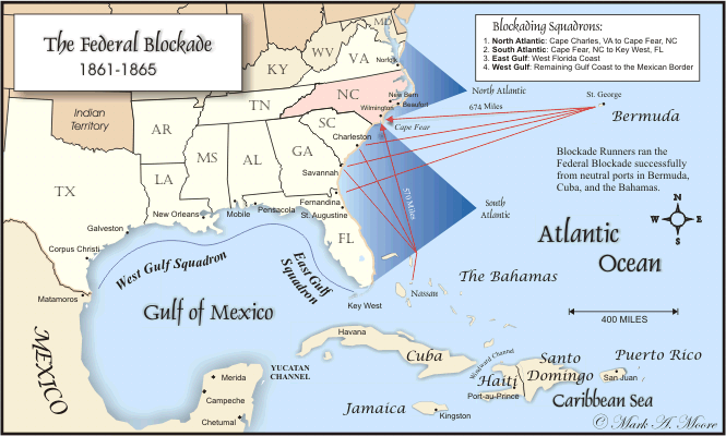 Морская блокада портов Конфедерации