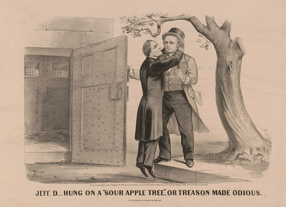 Jeff. D_ hung on a "sour apple tree" or treason made odious( Джеффа Д. вешают на сухой яблоне, или измена стала отвратительной )