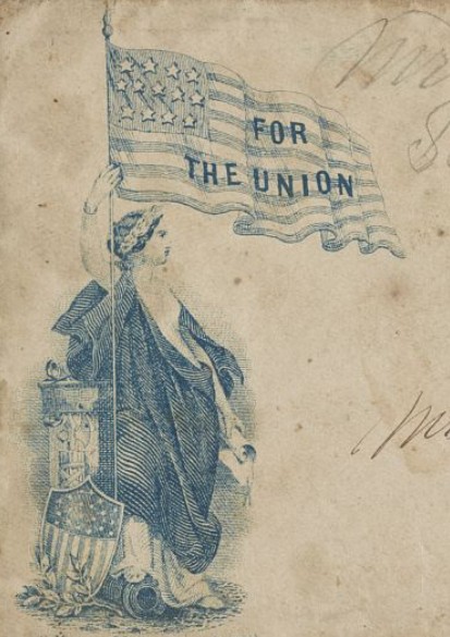Колумбия на конверте США, 1861