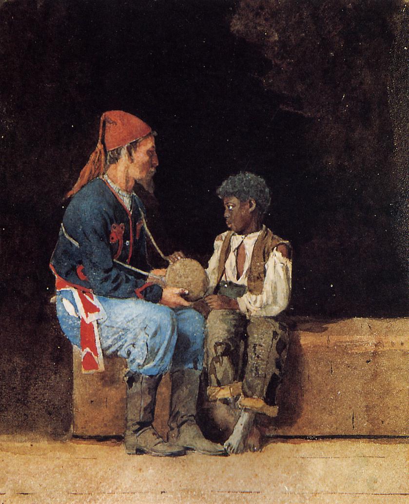 North Meets South, Zouave Meets Boy: Contraband( Контрабанда )