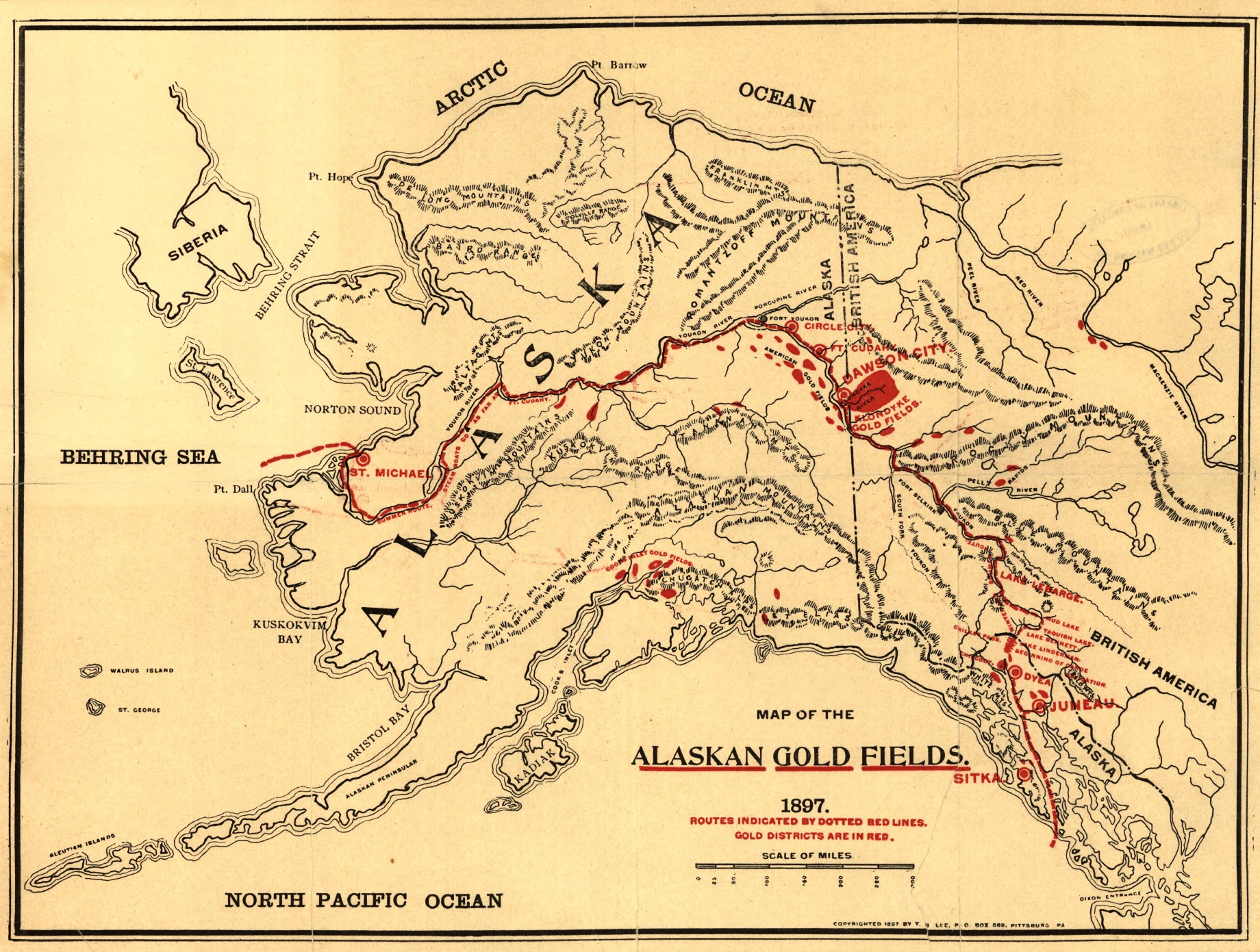 Золоторудные месторождения Аляски (1897)