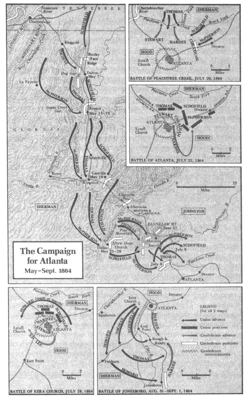 Наступление на Атланту, 2-31 августа 1864