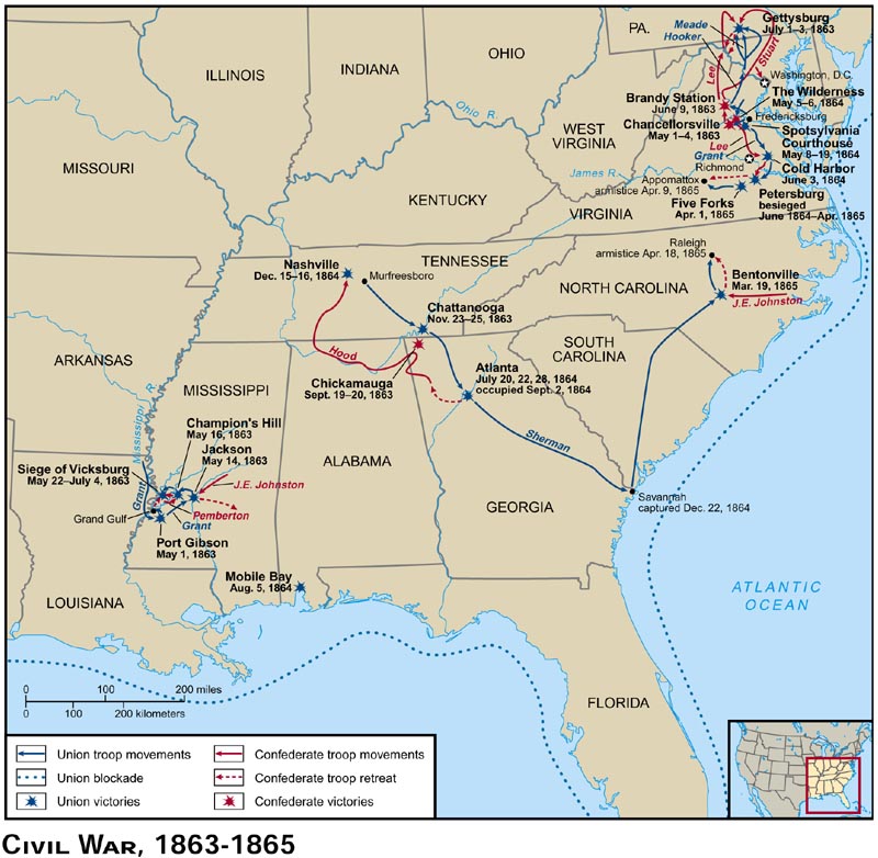 Театр военных действий Гражданской войны в США (1863-1865)