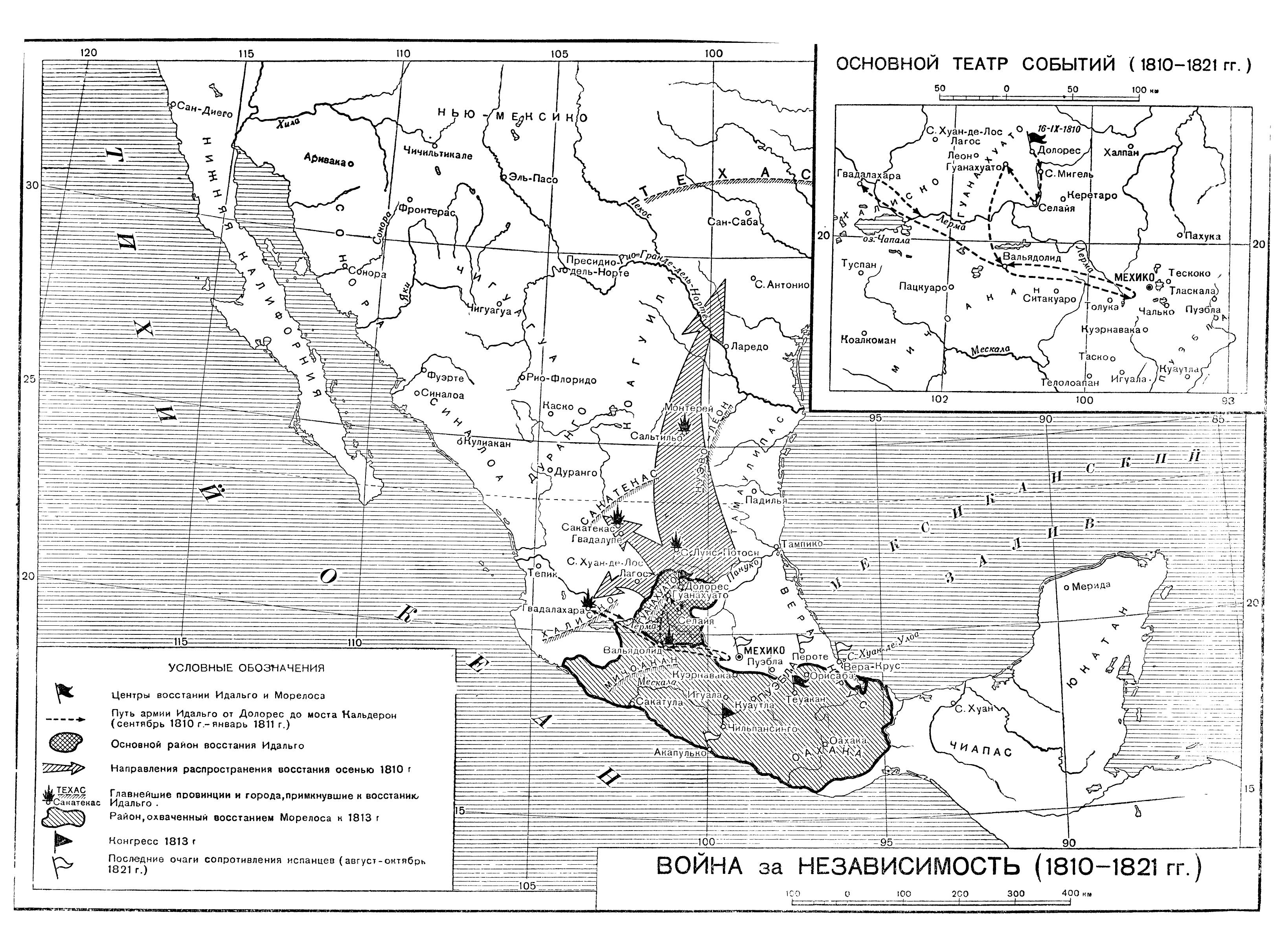 Война Мексики за независимость 1810-1821