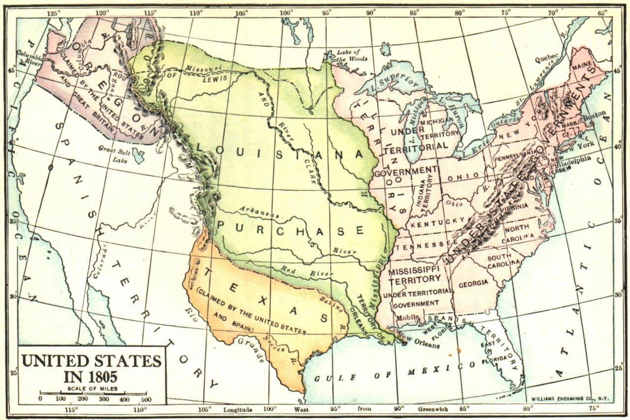 Соединенные Штаты Америки в 1805 году